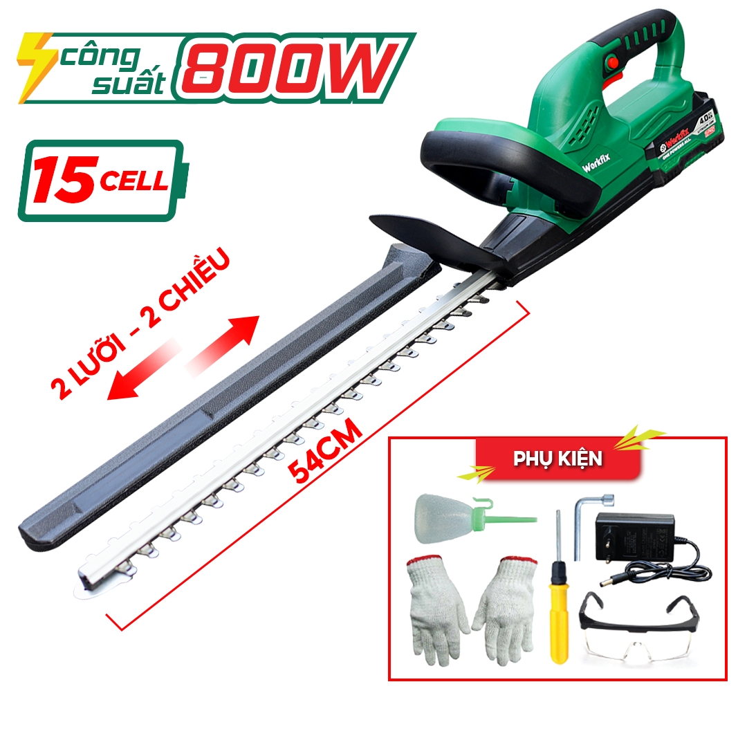 Máy Cắt Tỉa Hàng Rào Workfix WF-HT20 - Cắt tỉa 2 chiều