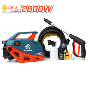 Máy rửa xe chỉnh áp BOSHUN BS-PW2800W - Công suất 2800W - Dây Cao Áp 12m
