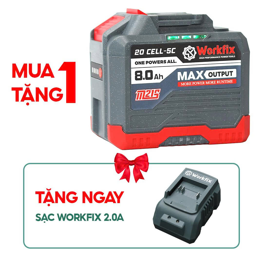 Combo Pin Sạc WF-BK2008A - Pin 20 cell - Tặng sạc nhanh