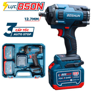 Máy Siết Bulong Boshun BS-IW850N Lực siết 850N.m - Mở Ốc Ô Tô Tải Dễ Dàng