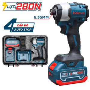 Máy Chuyên Vít BOSHUN BS-SD280BN - Động cơ không chổi than siêu khỏe - Chân pin phổ thông