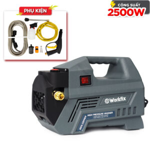 Máy rửa xe áp lực cao WORKFIX WF-PW2500W - Chính áp - Công Suất 2500W - Lõi đồng