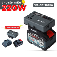 Bộ chuyển đổi biến tần thông minh Workfix WF-CD220PRO, 12/21/24V sang dòng xoay chiều