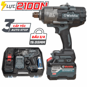Máy Siết Bulong Workfix WF-IW2100N Chuyên Vặn Mở Vặn Ốc Xe Kéo, Xe Tải