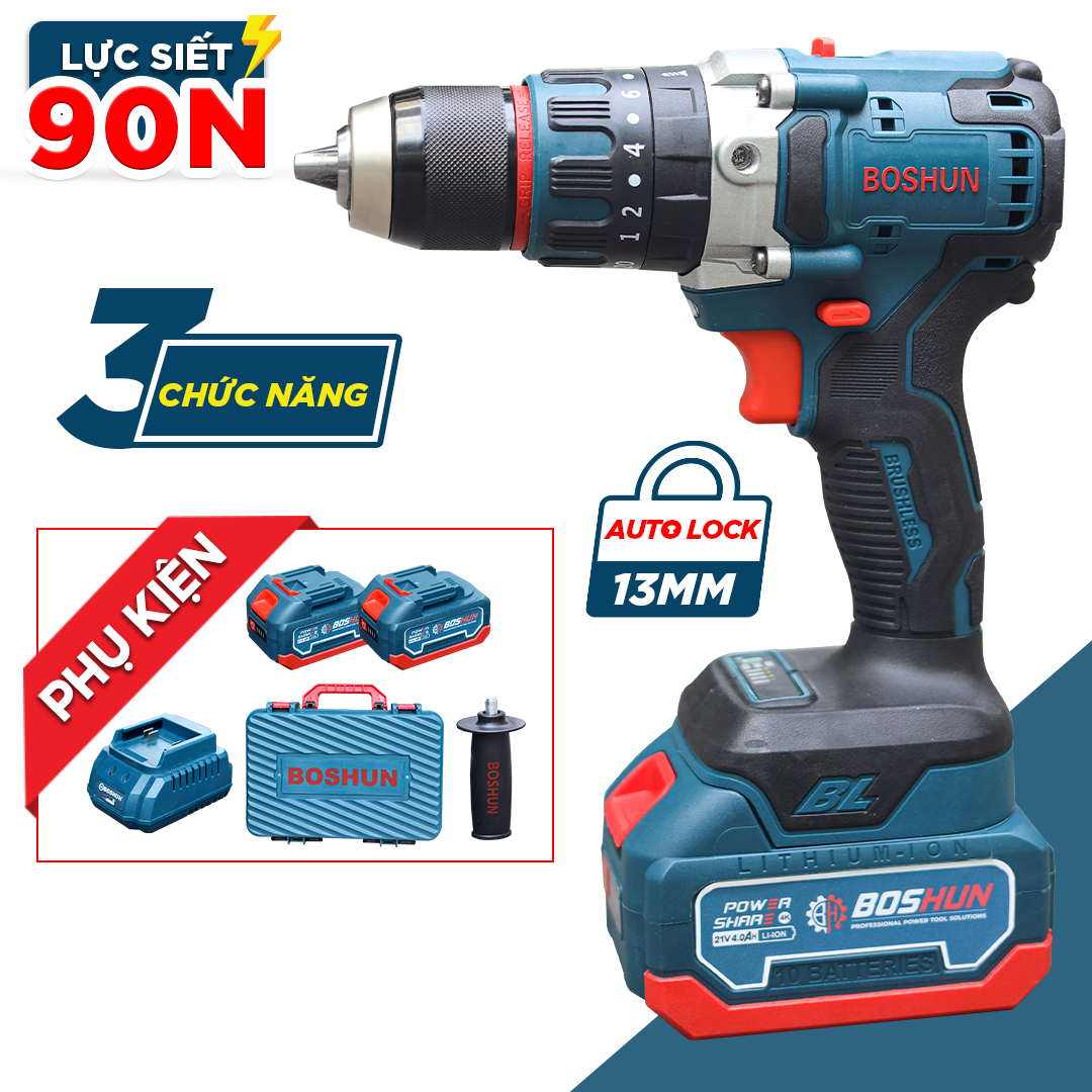 Máy Khoan Boshun13mm BS-ID1390BL - Khoan rút lõi