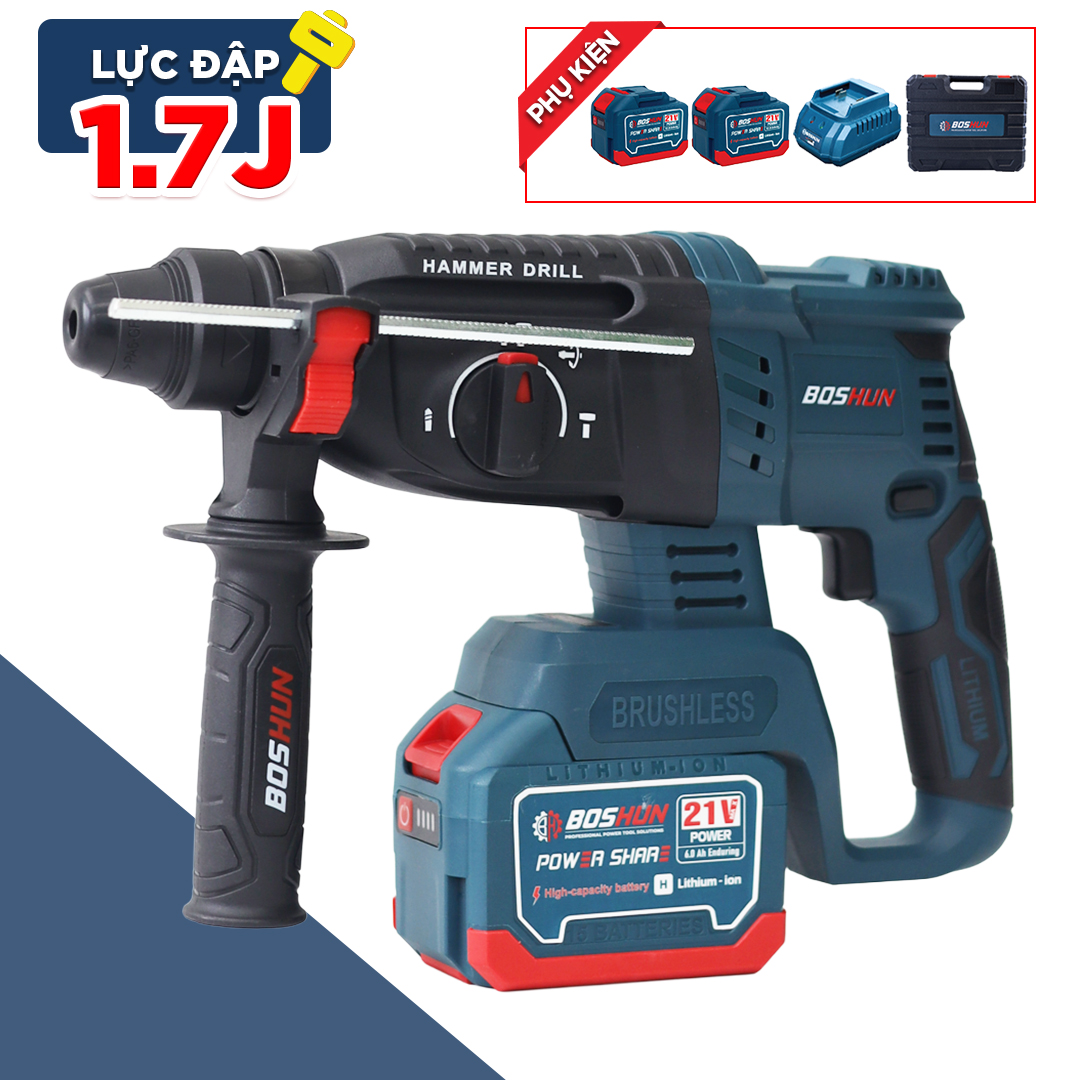 Máy Khoan Đục Bê Tông Boshun BS-G2803H - 3 Chức Năng