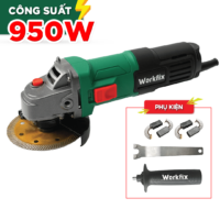 Máy mài điện cầm tay WORKFIX WF-AG100CT, Công tắc cạnh 950W, 6 Tốc độ, Chống khởi động lại