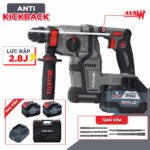 Máy Khoan Đục Bê Tông Workfix WF-RH2203PRO – Chống lật cổ tay Antikickback – Chống rung AVS