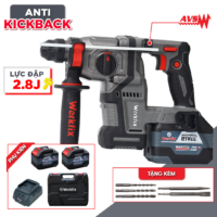 Máy Khoan Đục Bê Tông Workfix WF-RH2203PRO - Chống lật cổ tay Antikickback - Chống rung AVS