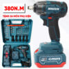 Máy Siết Bulong Bossun BS-IW380BL Đầu 2 trong 1 - Lực siết 380NM - Tặng kèm bộ phụ kiện 24 chi tiết