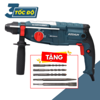 Máy khoan bê tông điện Boshun BS-RH1050PRO - 3 Chức Năng - 100% LÕI ĐỒNG