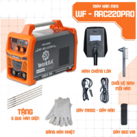 Máy hàn điện tử Workfix WF-ARC220PRO - Công nghệ INVERTER IGBT - Hàn que từ 1,6 - 4mm