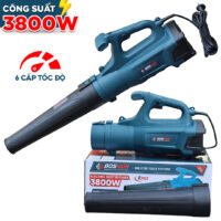 Máy thổi lá điện BOSHUN BS-ELB3800W, Công suất 3800W, Dây điện dài 5m, 6 Tốc độ, Bảo hành 12 tháng