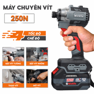 Máy Chuyên vít Workfix WF-CV250MAX - Lực siết 250Nm - 4 tốc độ 4 chức năng