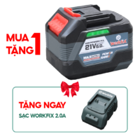 Combo Pin Lithium Workfix WF-BK6000PLUS + Tặng sạc 2A