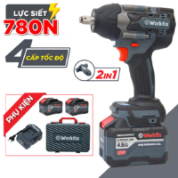 Máy Siết Bulong Workfix Lực siết 780N - Mở ốc 32 - Model WF-IW780N