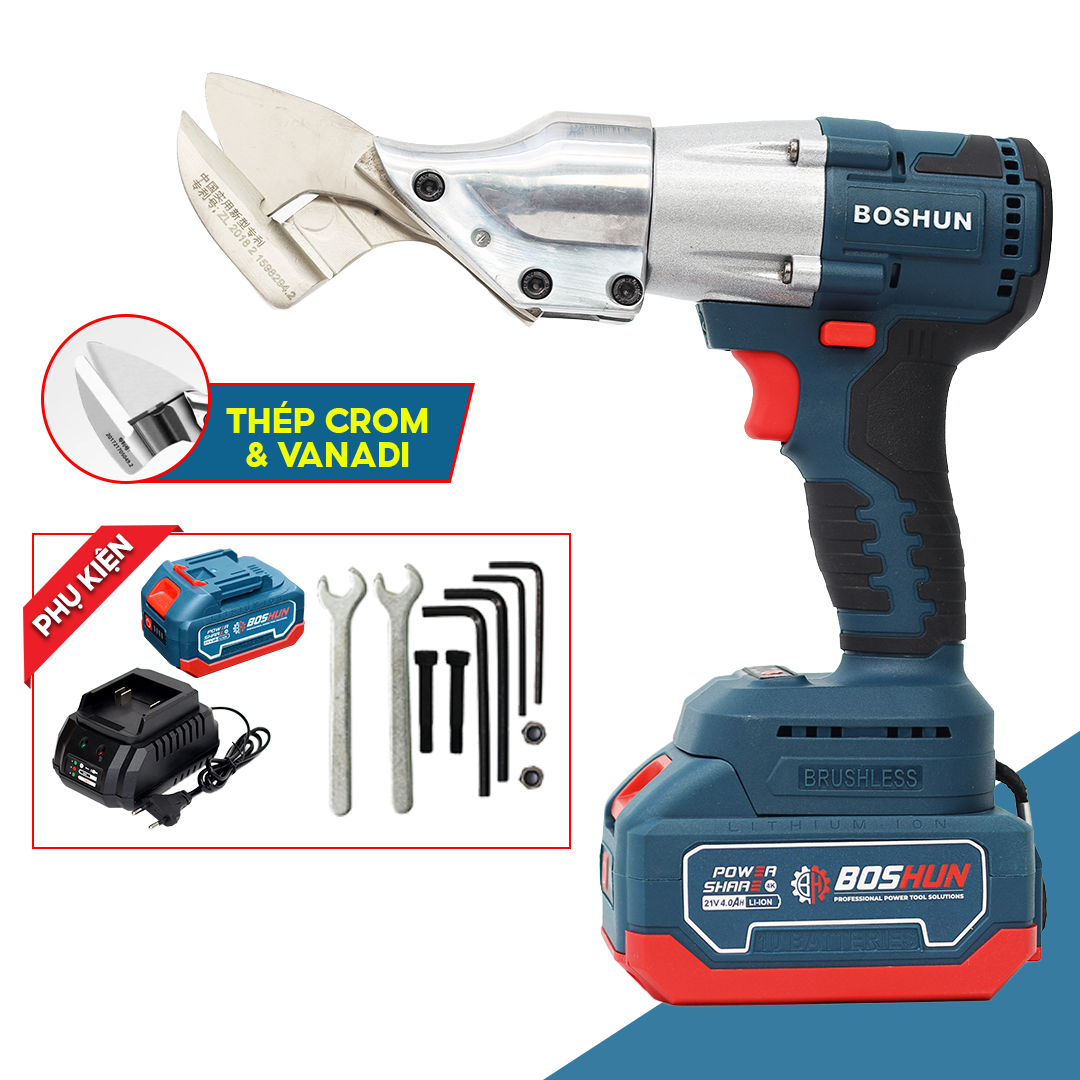 Máy cắt tôn Boshun BS-MS12BL - Đa năng - Xoay 360 độ - Cắt tôn 1.2mm