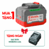 Combo Pin Lithium Workfix WF-BK6015MAX - Tặng sạc 2A