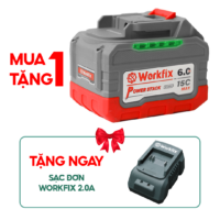 Combo Pin Lithium Workfix WF-BK6015MAX - Tặng sạc 2A