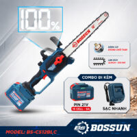 [Đèn Led Báo Pin] Máy Cưa Bossun BS-CS12BLC - 12 inch - Tra nhớt tự động - Pin 15 Cell