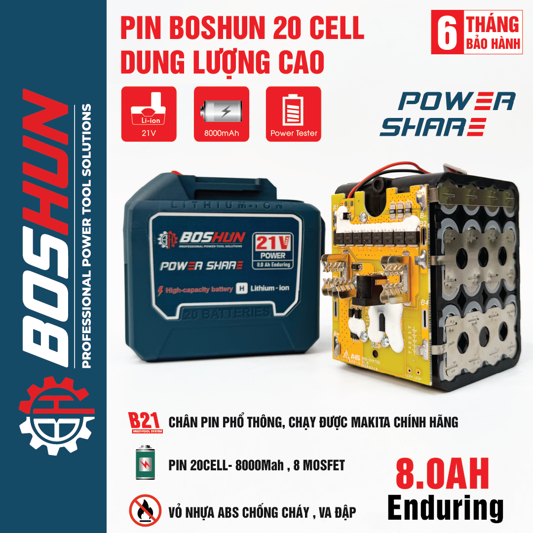 PIN BOSHUN 20 CELL 8FET