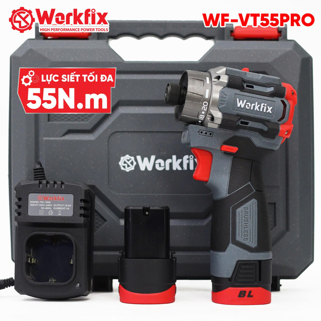 Máy Chuyên Vít Cấp Trượt Workfix WF-VT55PRO - Lực 55N