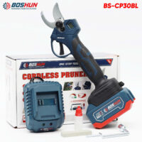 Kéo Cắt Cành BOSHUN BS-CP30BL - Máy Cắt Cành Không Chổi Than, Hợp Kim, Pin Khủng 21V