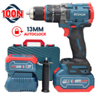 Máy Khoan Pin Boshun BS-ID100BL - Lực siết 100N - Đầu kẹp Autolock 13mm