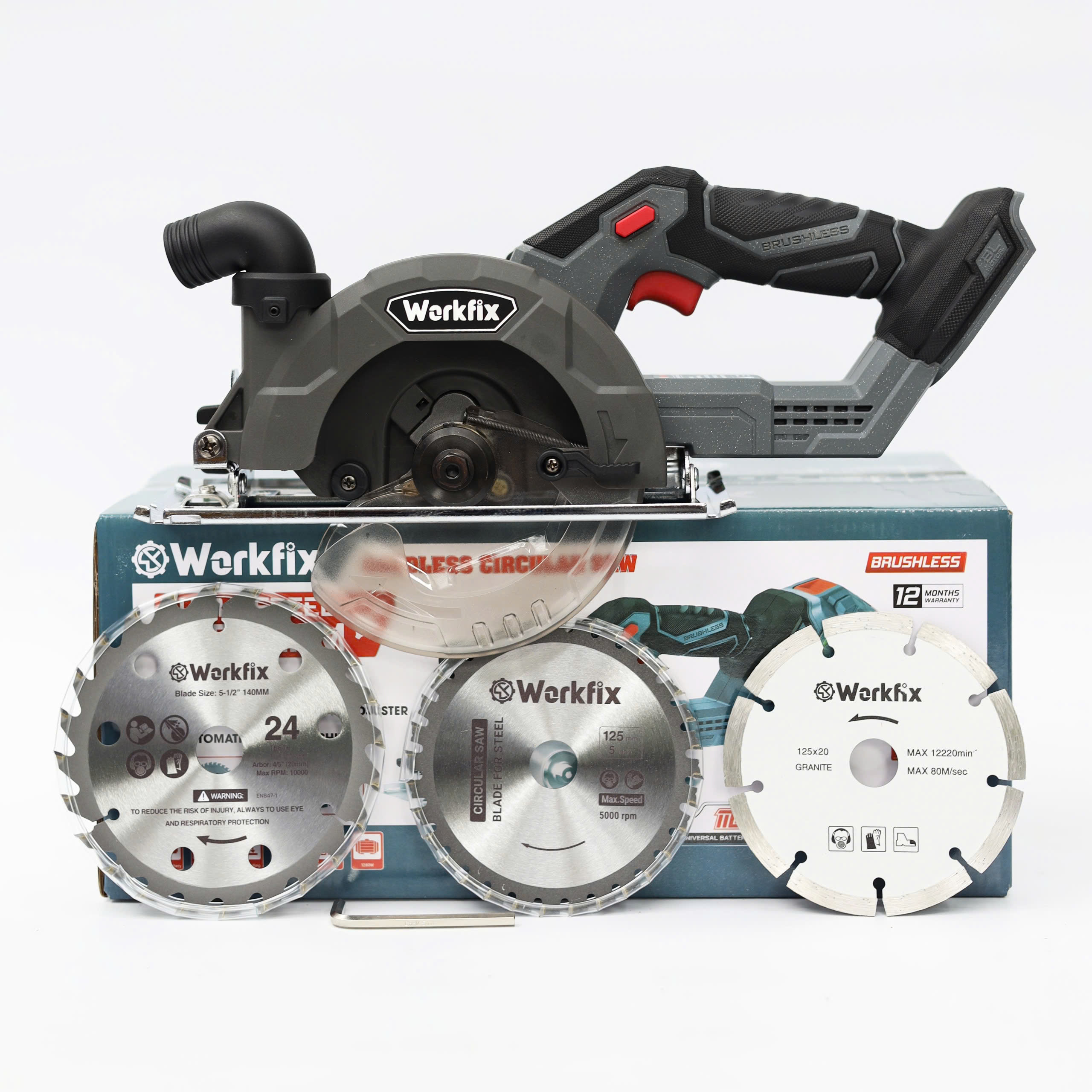 [ Tặng 3 lưỡi cắt ] Máy cưa đĩa Workfix WF-CS150PRO - Đường kính cắt 150mm