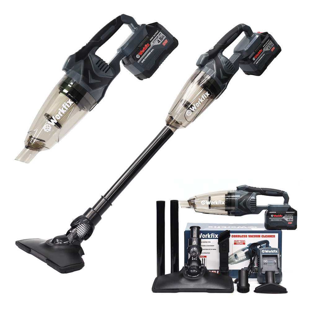 Máy hút bụi pin lau nhà Workfix WF-VC01BL - Hút bụi ô tô
