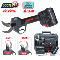 Kéo cắt cành mở 5cm Workfix WF-CP3050BL - Màn hình led - Động cơ không chổi than