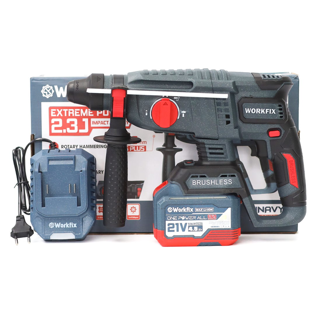 Máy Đục Bê Tông Workfix WF-RH2326BL - Pin dòng xả 10C