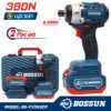 Bộ máy chuyên vít có búa BOSSUN BS-CV380CP, Lực lớn 380Nm - 2pin chuẩn 10CELL - Không chổi than